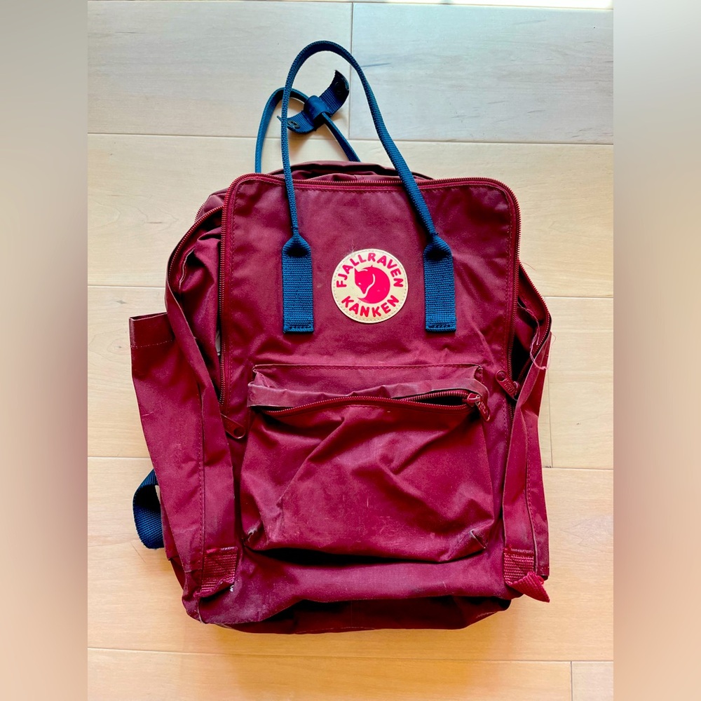 Kånken laptop 15” Backpack - Red/ Royal blue